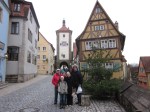 My family at the famous Plönlein in&nbsp;Rothenburg